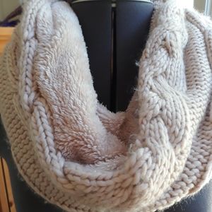 Warm winter infinity cowl neck